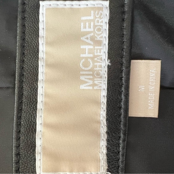 Michael Kors Leather Moto Jacket - Picture 10 of 10